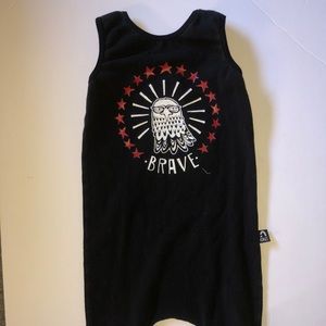 RAGS Black Tank Eagle Stretchy Romper